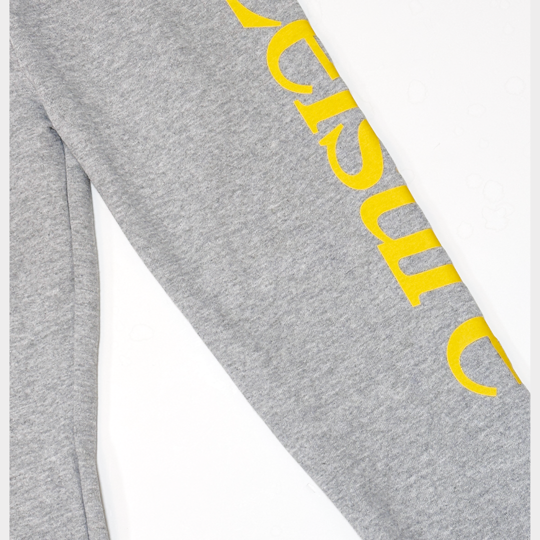 LEISURE LOGO SWEATS - GRAY & GOLD