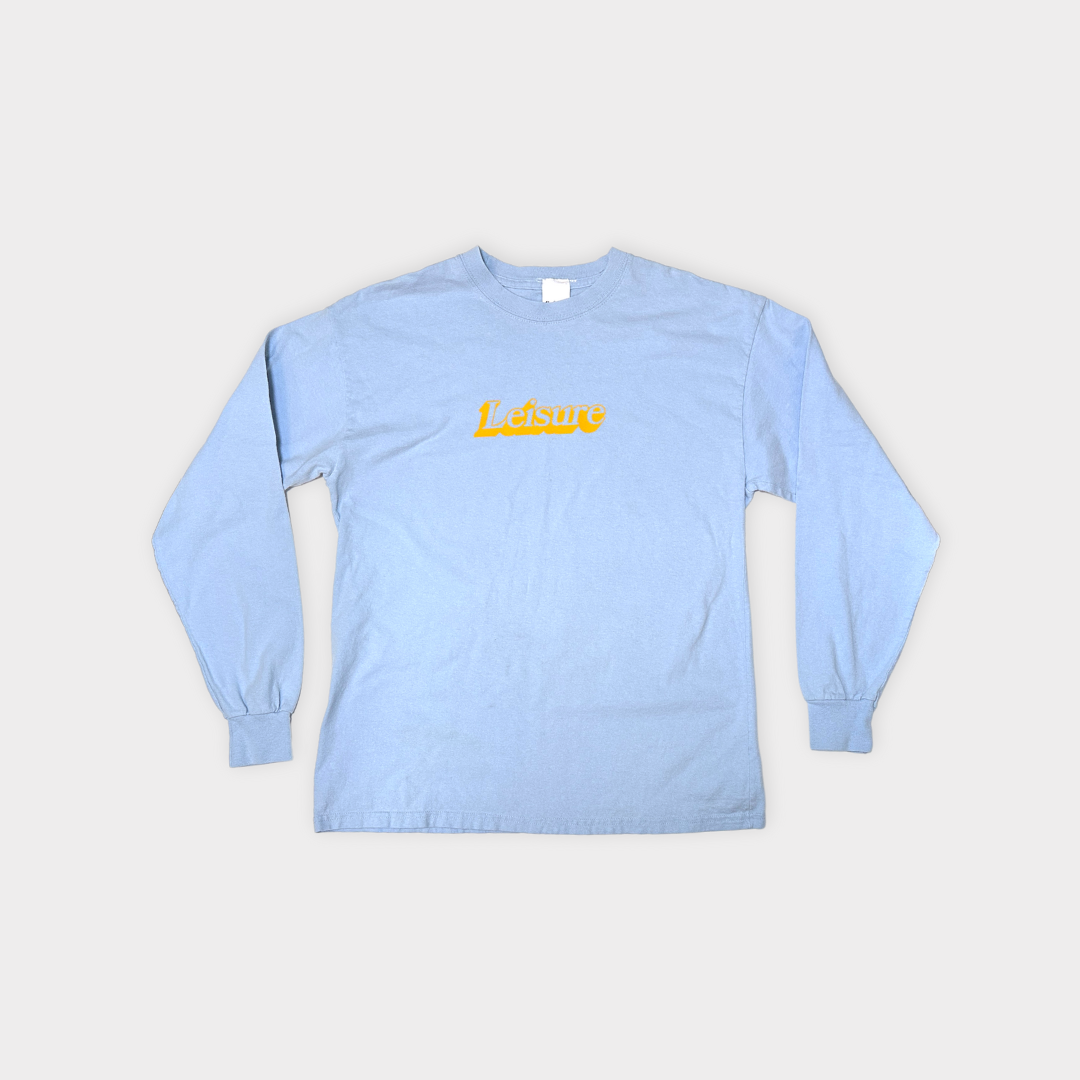 LEISURE LONG SLEEVE TEE - BABY BLUE