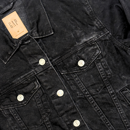 VINTAGE BLACK GAP DENIM JACKET