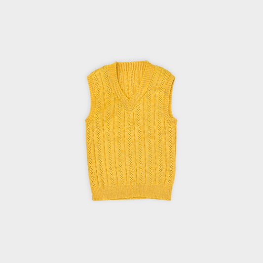 VINTAGE YELLOW SWEATER VEST