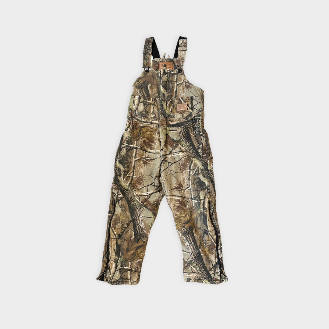 VINTAGE REAL TREE CAMO INSULATED OVERALLS