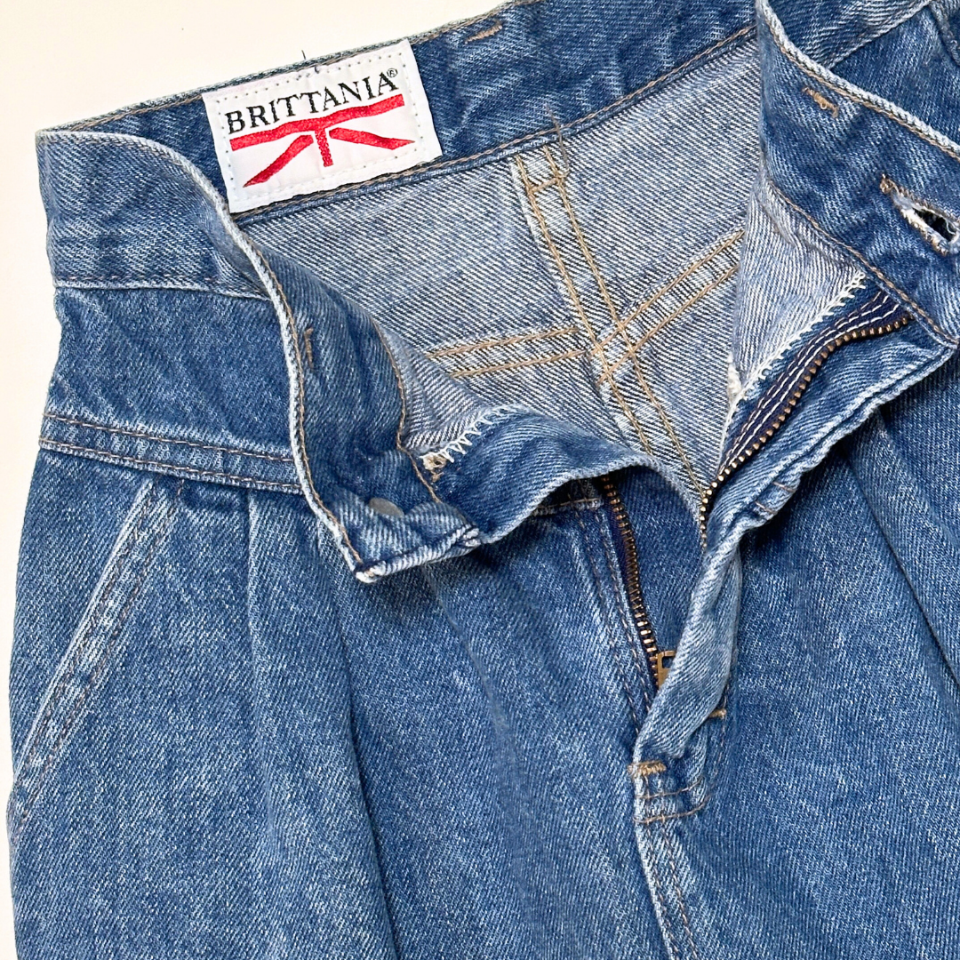 VINTAGE BRITANNIA JEANS DENIM SKIRT