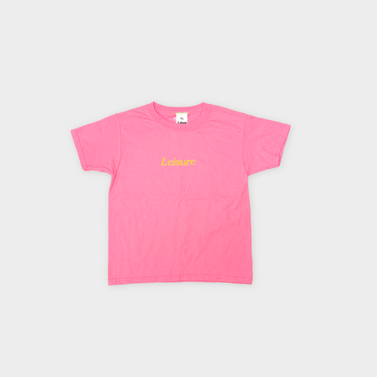 LEISURE TEE - NEON PINK