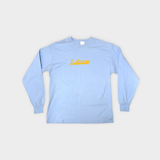 LEISURE LONG SLEEVE TEE - BABY BLUE