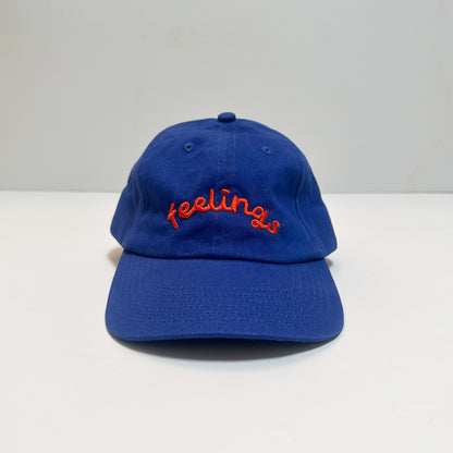 Adult 'feelings' Dad Hat - Blue