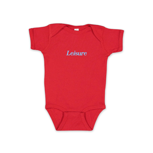 LEISURE Classic Logo Onesie - Red