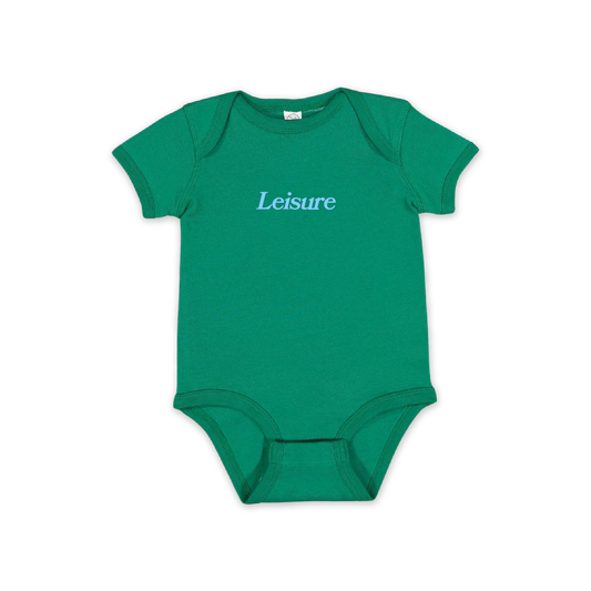 LEISURE Classic Logo Onesie - Kelly