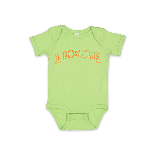 LEISURE Jr. Varsity Logo Onesie - Lime