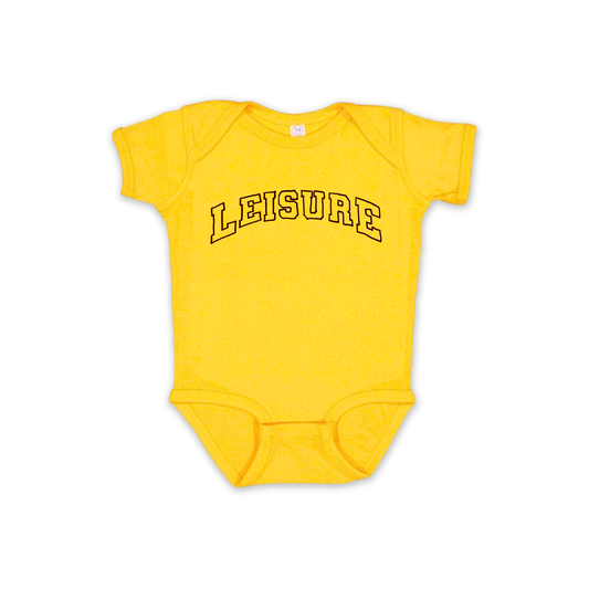 LEISURE Jr. Varsity Logo Onesie - Golden