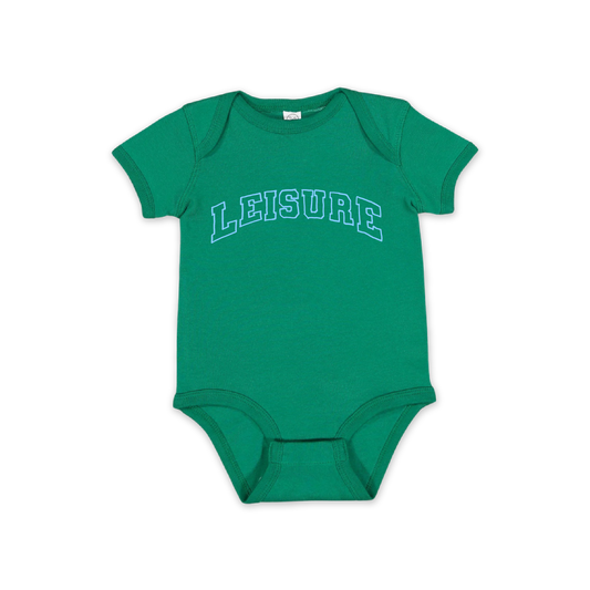 LEISURE Jr. Varsity Logo Onesie - Kelly