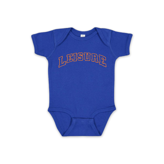 LEISURE Jr. Varsity Logo Onesie - Royal