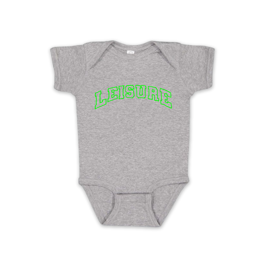 LEISURE Jr. Varsity Logo Onesie - Heather