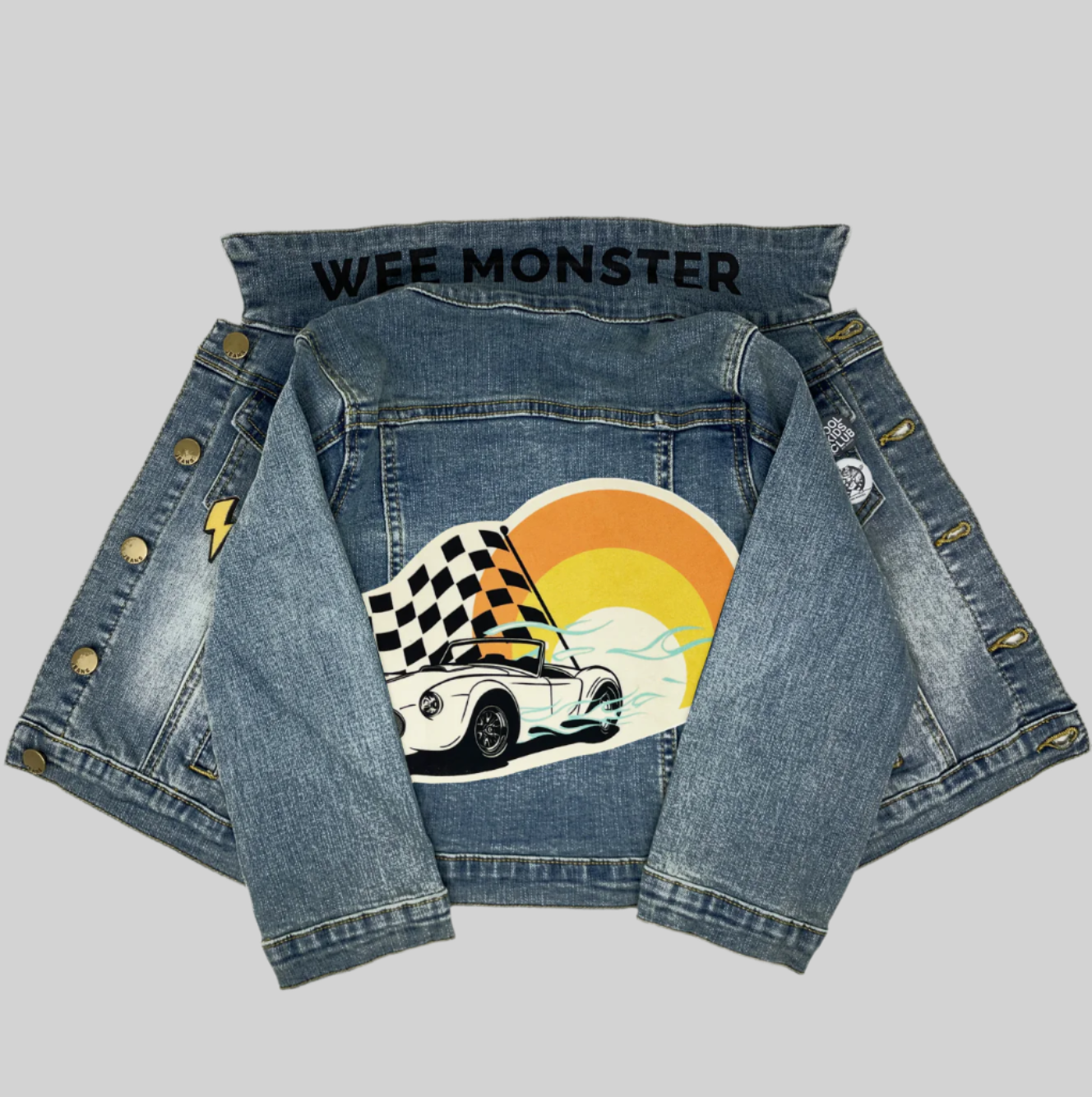 Race Car Blue Denim Jacket